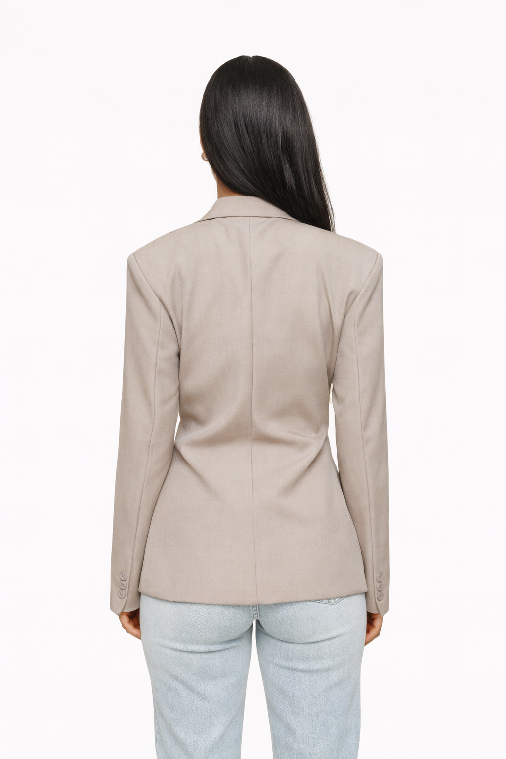 Taupe Elegant Blazer