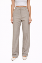 Taupe Elegant Pantalon