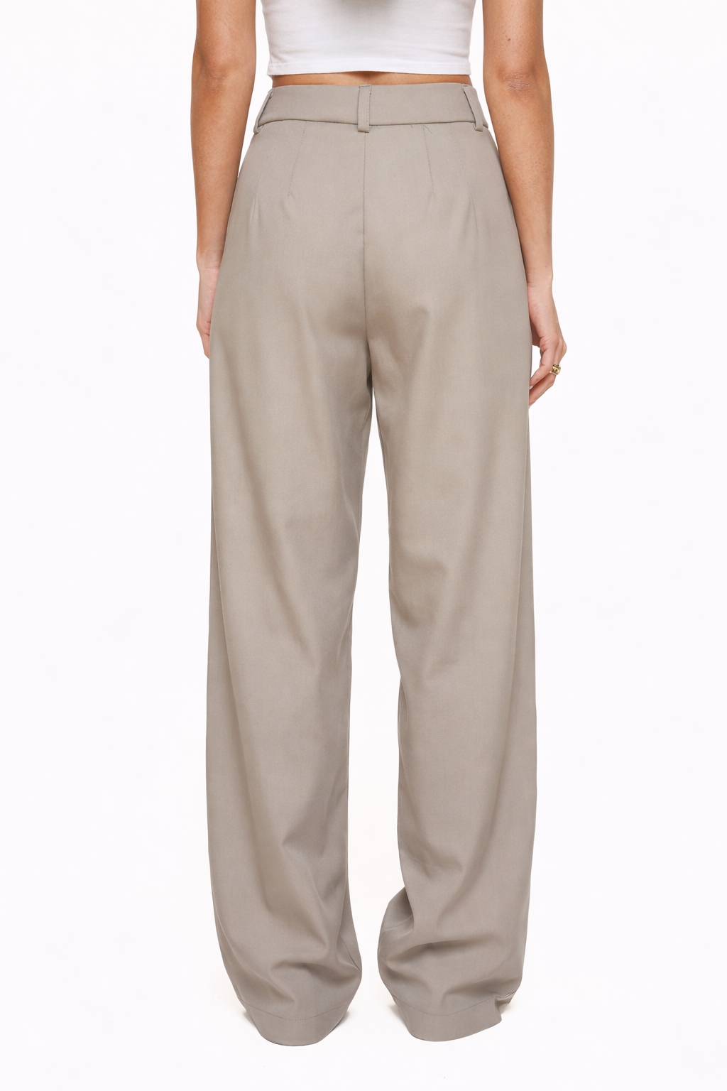 Taupe Elegant Pantalon