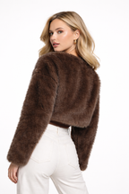 Cropped Fluffy Jas Bruin