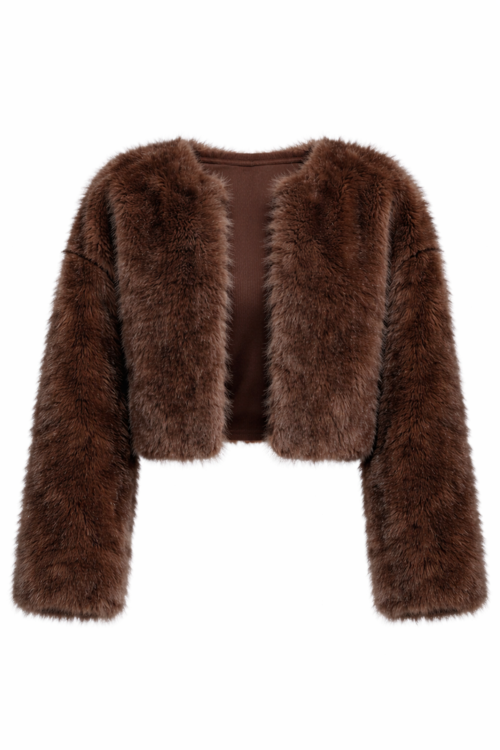 Cropped Fluffy Jas Bruin