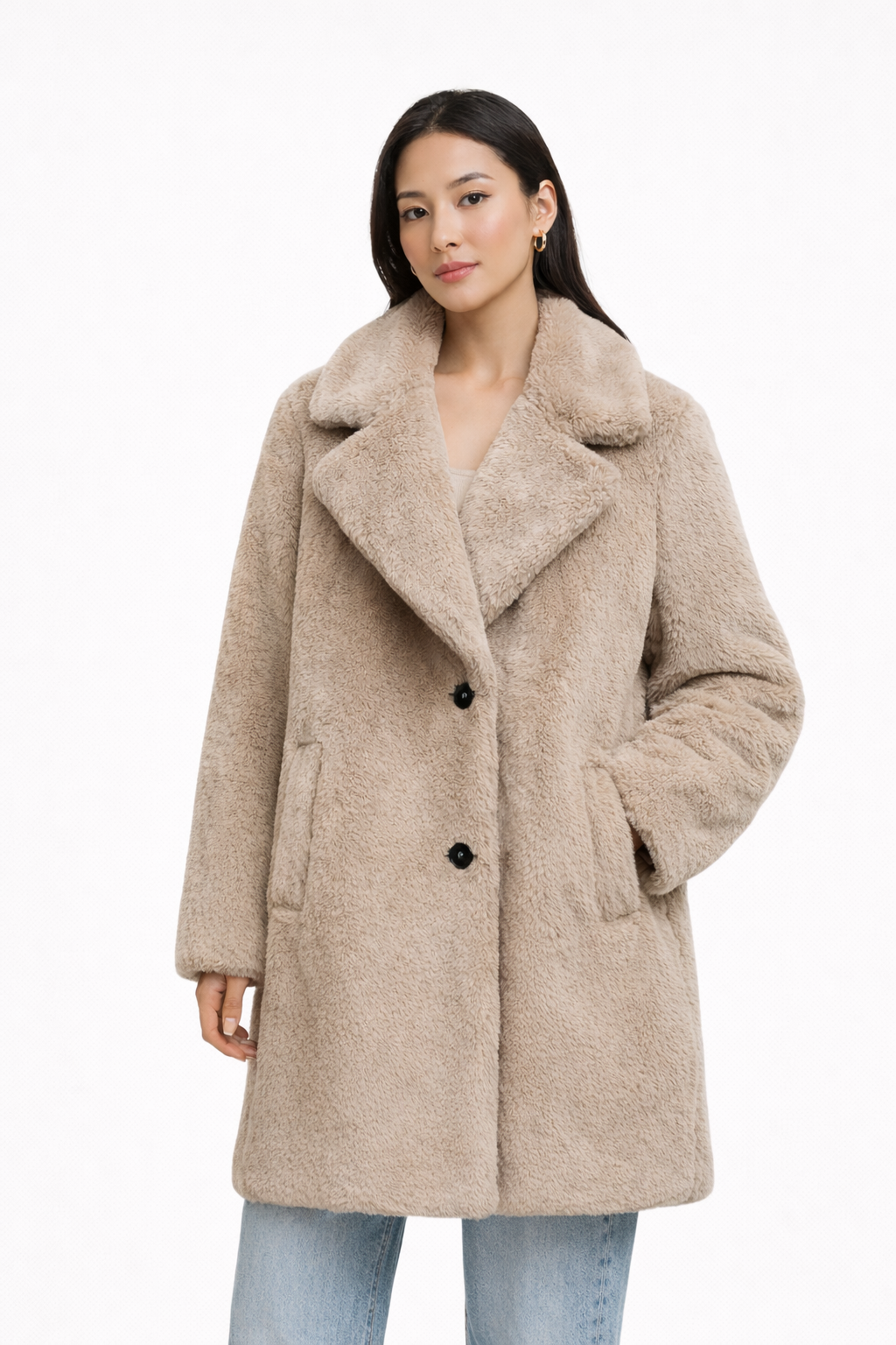 Wollen Teddy Damesjas