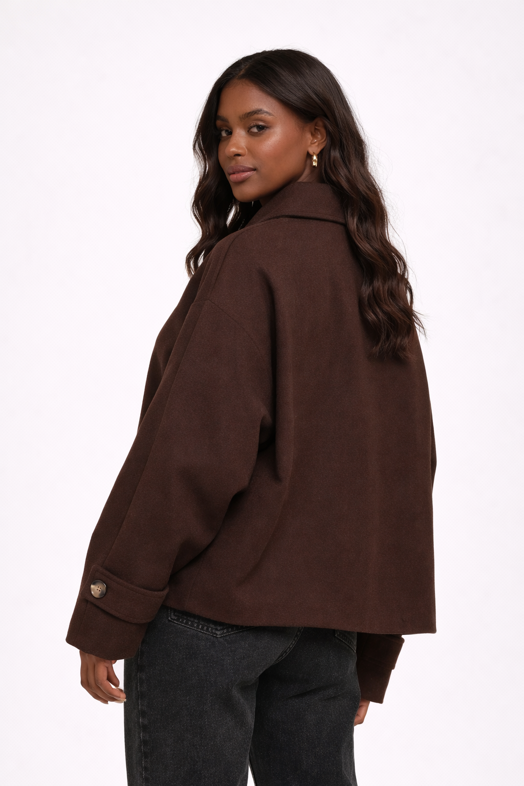 Donkerbruine Korte Damesjas