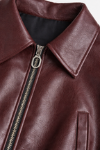 Luxe Bordeaux Faux Leren Damesjas