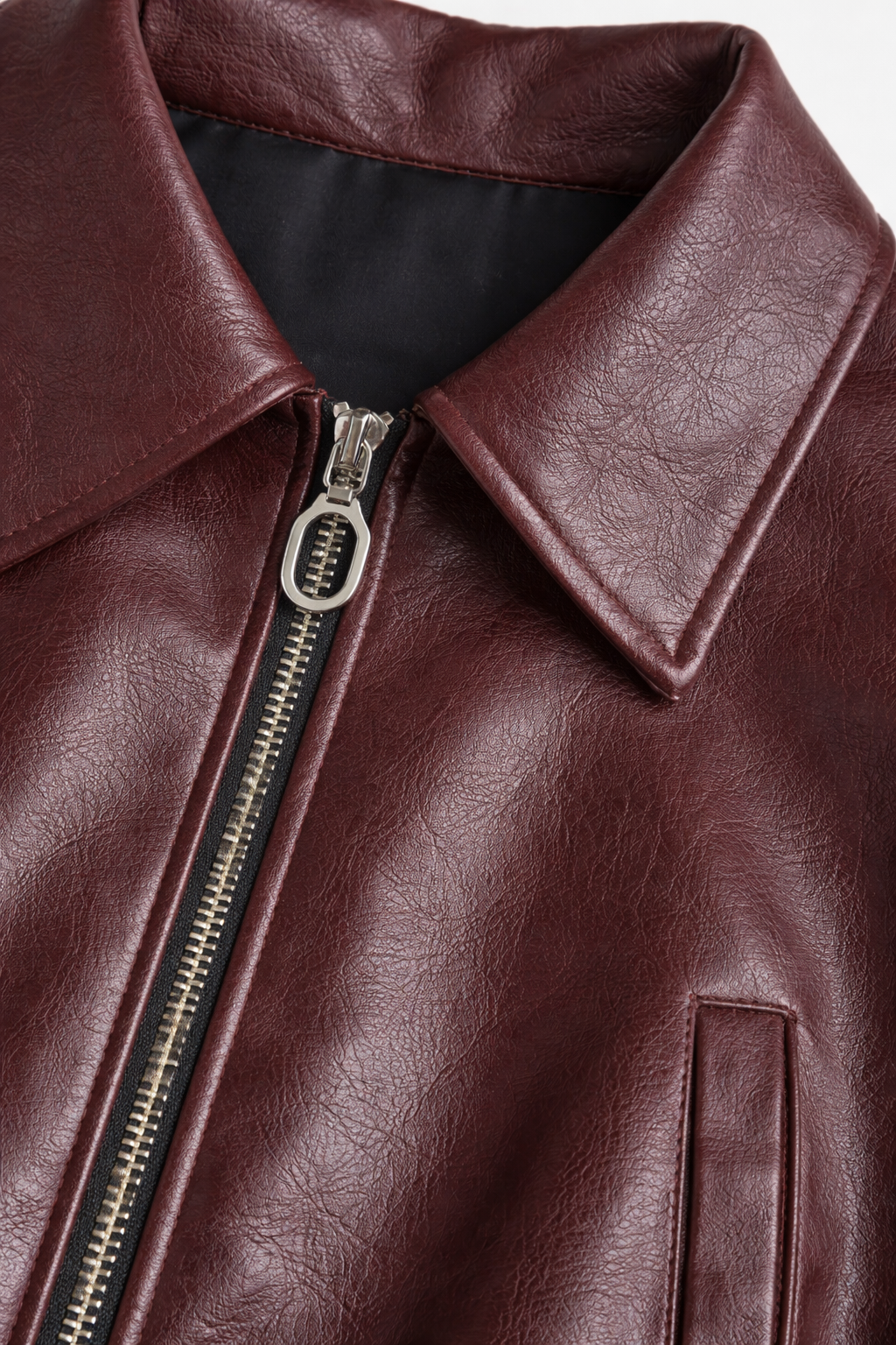 Luxe Bordeaux Faux Leren Damesjas